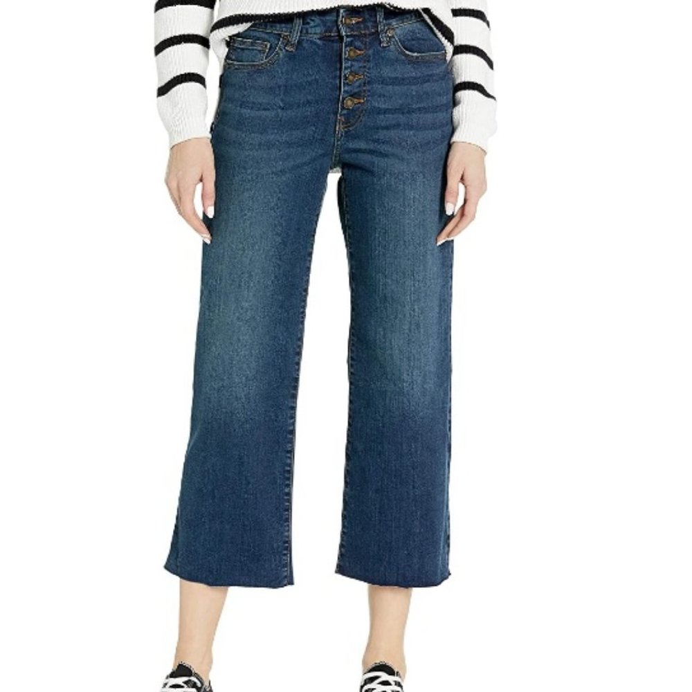 Goodthreads Wide Leg Button Fly Crop Jeans